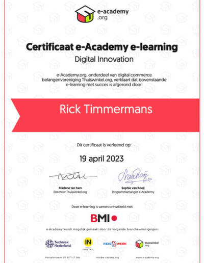 Certificaat-e-Academy-e-learning-Digital-Innovation